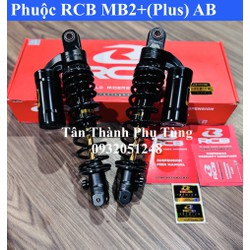 Phuộc RCB MB2 Plus (+) AB/ Air Blade Đen Ty Vàng chính hãng 320mm, BH 1 năm