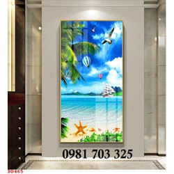 Tranh gạch cảnh biển 3D trang trí