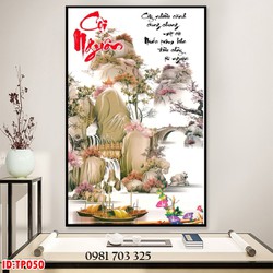 Tranh chữ thư pháp 3D đẹp