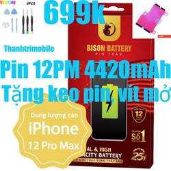 Pin 12PM Bison dung lượng cao 4420mah