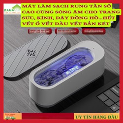 MÁY LÀM SẠCH RUNG TẦN SỐ CAO CÙNG SÓNG ÂM CHO TRANG SỨC, KÍNH, DÂY ĐỒNG HỒ HẾT VẾT Ố VẾT DẦU VẾT BẨN KÉT "BAHAMAR" Động cơ động năng tuyệt vời có thể tạo nước rung tần số cao, liên tục rửa sạch bề mặt vật thể và độ sâu của các khe hở khiến bụi,