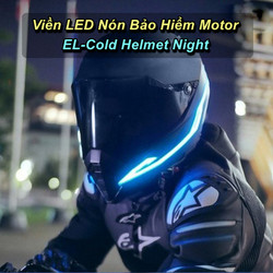 Viền LED Nón Bảo Hiểm Motor EL-Cold Helmet Night Cao Cấp - Home and Garden