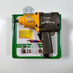 Súng Siết Mở Bulong 1/2 Không Tuýp Hiệu TOP - Lực Siết 1200Nm - Made in Taiwan - Dùng Hơi Khí Nén