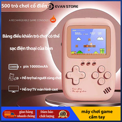500 máy chơi game cầm tay cổ điển hoài cổ ,Có thể kết nối với TV,Pin 10000mAh tích hợp có thể sạc điện thoại của bạn