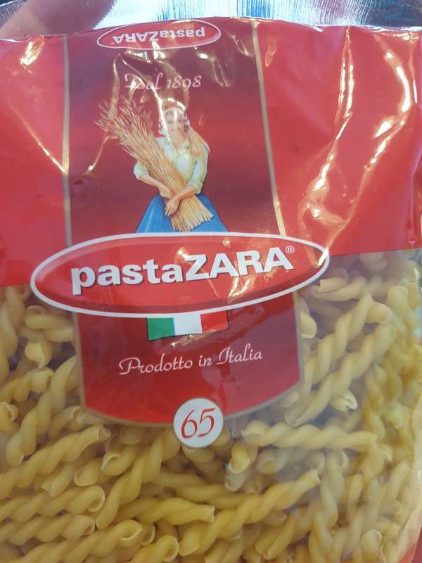 Hình ảnh Nui ý (Vặn thừng 65) 500g – Pasta Zara nhập khẩu Italia