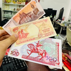 Sét Lì Xì 3 Tờ Tiền May Mắn gồm Phật Bình An Mã Đáo Thành Công Thuận Buồm Xuôi Gió tặng kèm bao lì xì