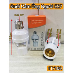 Đui đèn treo cảm ứng thông minh thông minh SOP MEDIA đui đèn hồng ngoại e27