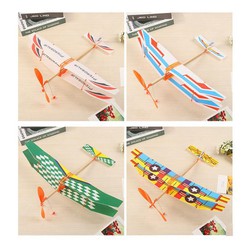 Đồ Chơi Máy Bay cánh đôi Xốp Tự Lắp Ráp Đồ Chơi Tuổi Thơ Máy Bay Xốp Mô Hình Phóng Máy Bay