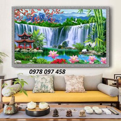 Thiên nhiên giao hòa - gạch tranh