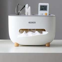 Hộp Đựng Giấy Ăn Cao Cấp, Hộp Đựng Giấy Ăn Để Bàn Có Ngăn Để Đồ Đa Năng Chất Liệu Nhựa ABS