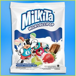 Kẹo Sữa 10 Que Milkita Vị Hỗn Hợp (Gói 90g)