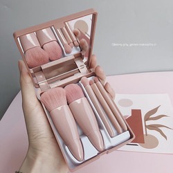 Bộ 5 Cọ Hộp Trang Điểm, Dụng Cụ Cọ Làm Đẹp Phấn Má Hồng Phấn Nền Du Lịch Đa Năng Tiện Dụng