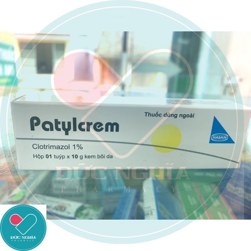 Hình ảnh kem bôi nấm ngoài da (PATYLCREM Cream Clotrimazole 1%), thay thế Canesten, Clotrimazol