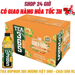 Trà BUNON Tea365 Hương Mật Ong Thùng 24 Chai 500 Ml