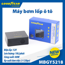 Máy Bơm Lốp Ô Tô Điện Tử Cảm Ứng Thông Minh Đa Năng GOODYEAR GY-5218 - Nhập Khẩu Chính Hãng