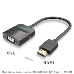 Bộ Chuyển Đổi Hình Ảnh HDMI to VGA Vention 1080P VT009a