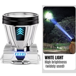 Đèn led Đội Đầu Siêu Sáng Chống Thấm Nước Công Suất Cao Có Thể Sạc Lại Tiện Dụng(ánh sáng trắng)