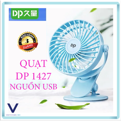 Quạt Điện DP1427 Cổng USB Nhỏ Gọn Kẹp Bàn Để Bàn Cao 18CM