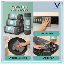 CUỘN 25 KHĂN THAN TRE LAU ĐA NĂNG