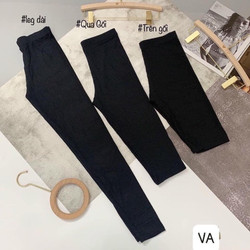 Quần legging nữ lửng, ngố, dài chất liệu cotton co dãn xu hướng  2024
