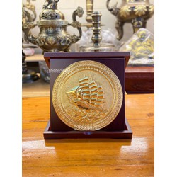 Quà Tặng Tranh Thuyền Buồm, Mạ Vàng 24k