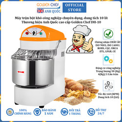 Máy trộn bột khô công nghiệp chuyên dụng, dung tích 10 lít. Thương hiệu Anh Quốc cao cấp Golden Chef DH-10