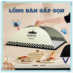 Lồng Bàn Vải Gấp Gọn Đậy Thức Ăn
