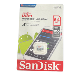 Thẻ nhớ MicroSD 64G SANDISK ULTRA Box Class10 A1 100MB/s Công ty