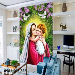 Tranh gạch đẹp công giáo trang trí