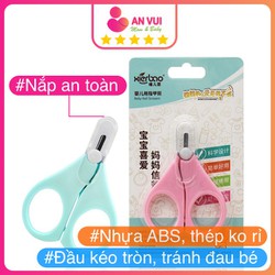 Kéo cắt móng tay cho bé kéo cắt móng sơ sinh kéo an toàn có nắp đậy - anvuistore