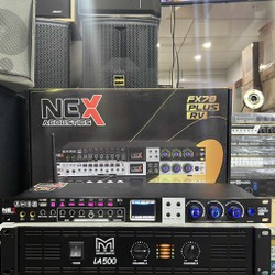 Vang cơ NEX Acoustics FX70PlusRV: Chống hú tốt. REVERB chỉnh riêng, Có Bluetooth,Optical.., Tặng bộ dây Canon dài 80cm