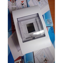 Tủ ATủ Aptomat âm tường Ekit 2/4 - Tủ chứa được 1 - 4 át đơn hoăc 2 át đôiptomat âm tường Ekit 2/4