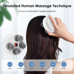 Máy Massage Cầm Tay Cao Cấp Massage vùng ( lưng,mông,đùi,bim,bim,đầu ) Máy Massage Da Đầu Đầu Và Toàn Thân Silicon MSHD-001 Công suất 5W giúp lưu thông khí huyết