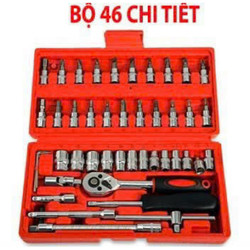 Bộ dụng cụ vặn bulong ốc vít đa năng, có 46 chi tiết, bộ sửa chữa xe máy, ô tô tiện lợi