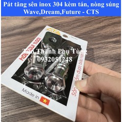 Pát tăng sên inox 304 kèm tán, nòng súng cho Wave, Dream, Future - CTS