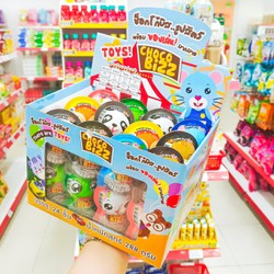 [ Date Mới ] Hộp 24 Quả Socola Thú Chocobizz Kèm Đồ Chơi Bên Trong Quả Trứng