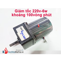 Mô tơ giảm tốc 220V-6W khoảng 100 vòng phút hàng tháo máy