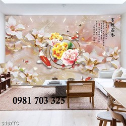 Gạch tranh hoa mẫu đơn phong thủy