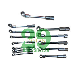 Tuýp điếu chữ L Kapusi chất liệu CRV, cờ lê điếu, ống điếu 2 đầu vặn ốc kích cỡ từ 6-19mm