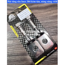 Pát tăng sên inox 304 kèm tán, nòng súng cho xe Wave, Dream, Future - 618