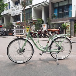 Xe đạp mini nữ Xaming 26inch khung chắc khỏe, sẵn 3 màu xanh hồng vàng