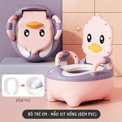 Ghế Bô vệ sinh vịt con ngộ nghĩnh cho bé 1-6 tuổi