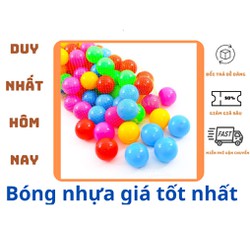 Combo 50 Bóng nhựa nguyên sinh an toàn cho trẻ nhỏ - bóng quây cũi - bóng nhà bóng