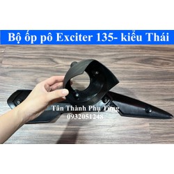 Ốp pô/ Che pô Exciter 135 2011-2014 kiểu Thái ( Ốp pô+ đít pô)