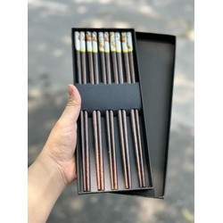 Hộp 5 đôi đũa gỗ quả hồng