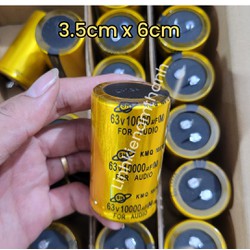 Tụ 63v 10000uF Tụ 80v 12000uF Tụ Lọc Nguồn Ampli Màu Vàng