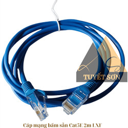 Cáp mạng bấm sẵn Cat5E 2m LXF - Sợi