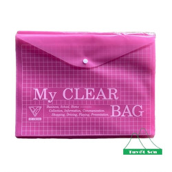 Bìa Nút F4 My Clear CB360 - Hồng - Xấp 12C
