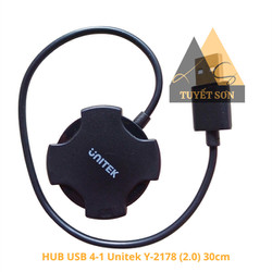HUB USB 4-1 Unitek Y-2178 (2.0) 30cm - Cái