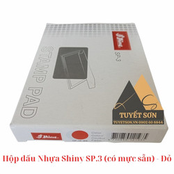 Hộp dấu Nhựa Shiny SP.3 (có mực sẵn) - Đỏ - Cái